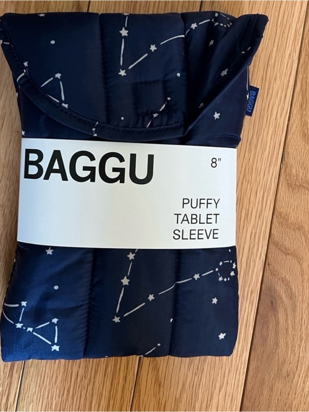 NWT Baggu Puffy Tablet Sleeve 8" - Constellation Midnight - Picture 2 of 2